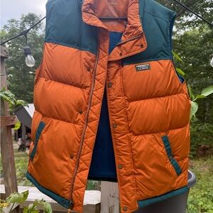 L.L. Bean Orange Recycled Polyester Vest